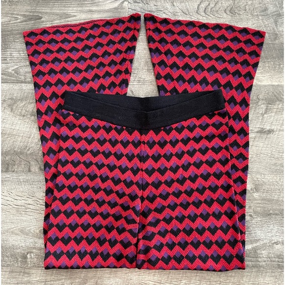 Zara Knit geometric print flare pants ♦️🟪 - Picture 10 of 15